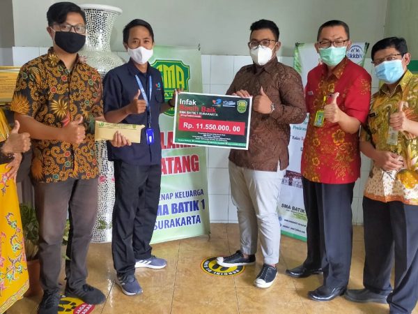 Penyaluran Donasi "Benih Kebaikan" SMA Batik 1 Surakarta