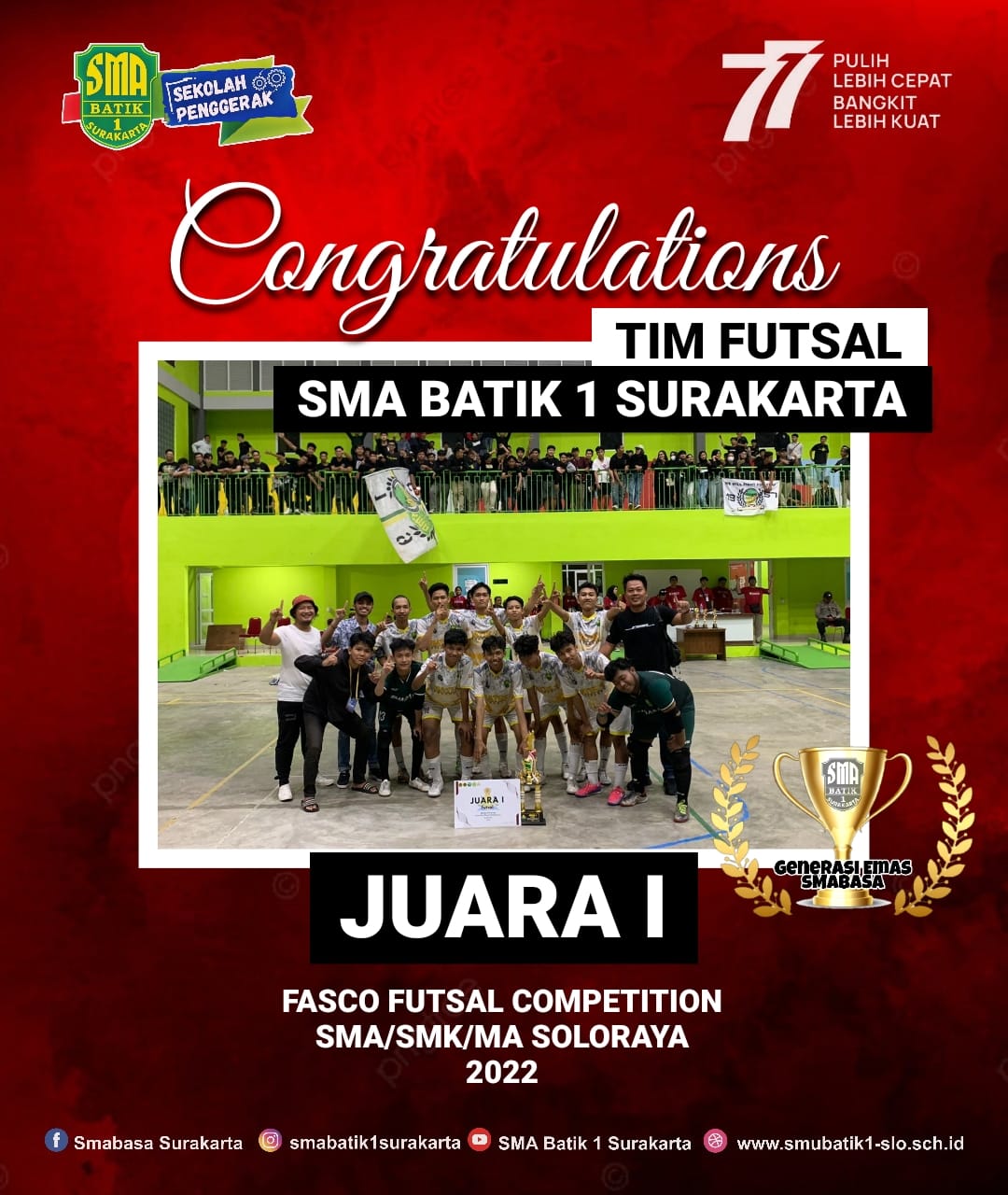 Juara 1. Fasco Futsal Competition 2022