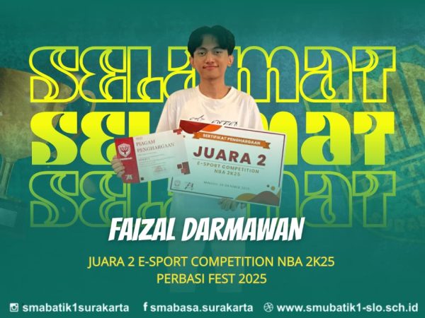 Juara 2 E-Sport Competition NBA 2025 (Perbasi Fest)