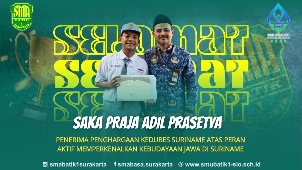 Penerima Penghargaan Kedubes Suriname atas Peran Aktif Memperkenalkan Kebudayaan Jawa di Suriname