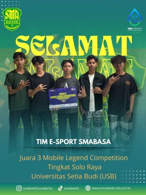 Juara 3 Mobile Legend Competition Tingkat Solo Raya Universitas Setia Budi (USB)