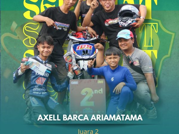 Juara 2 Kejuaraan Tolak Miskin Road Race Championship 2025 kategori Bebek 2T STD 116çc & 125cc Round 2