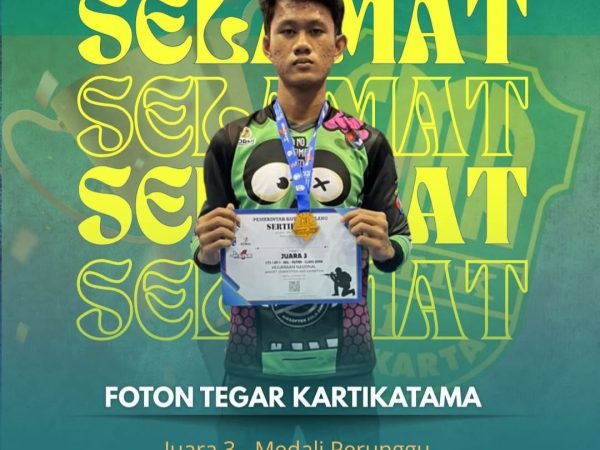 Juara 3 Medali Perunggu CTS AEG 1on1 Tingkat Nasional