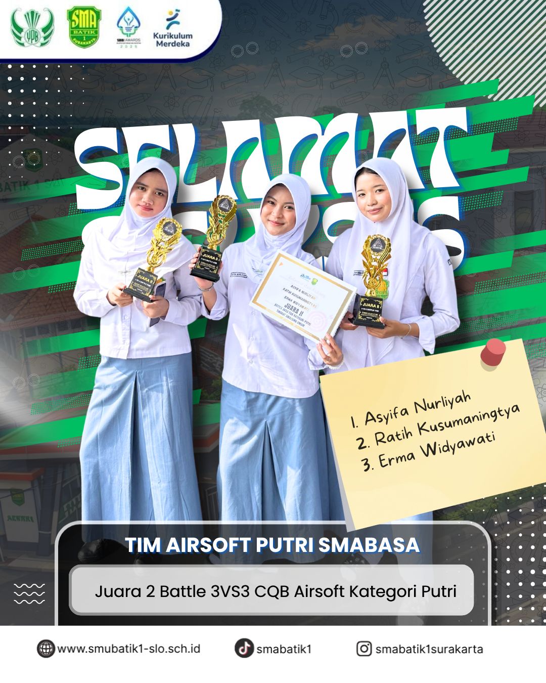 Juara 2 Battle kategori Putri