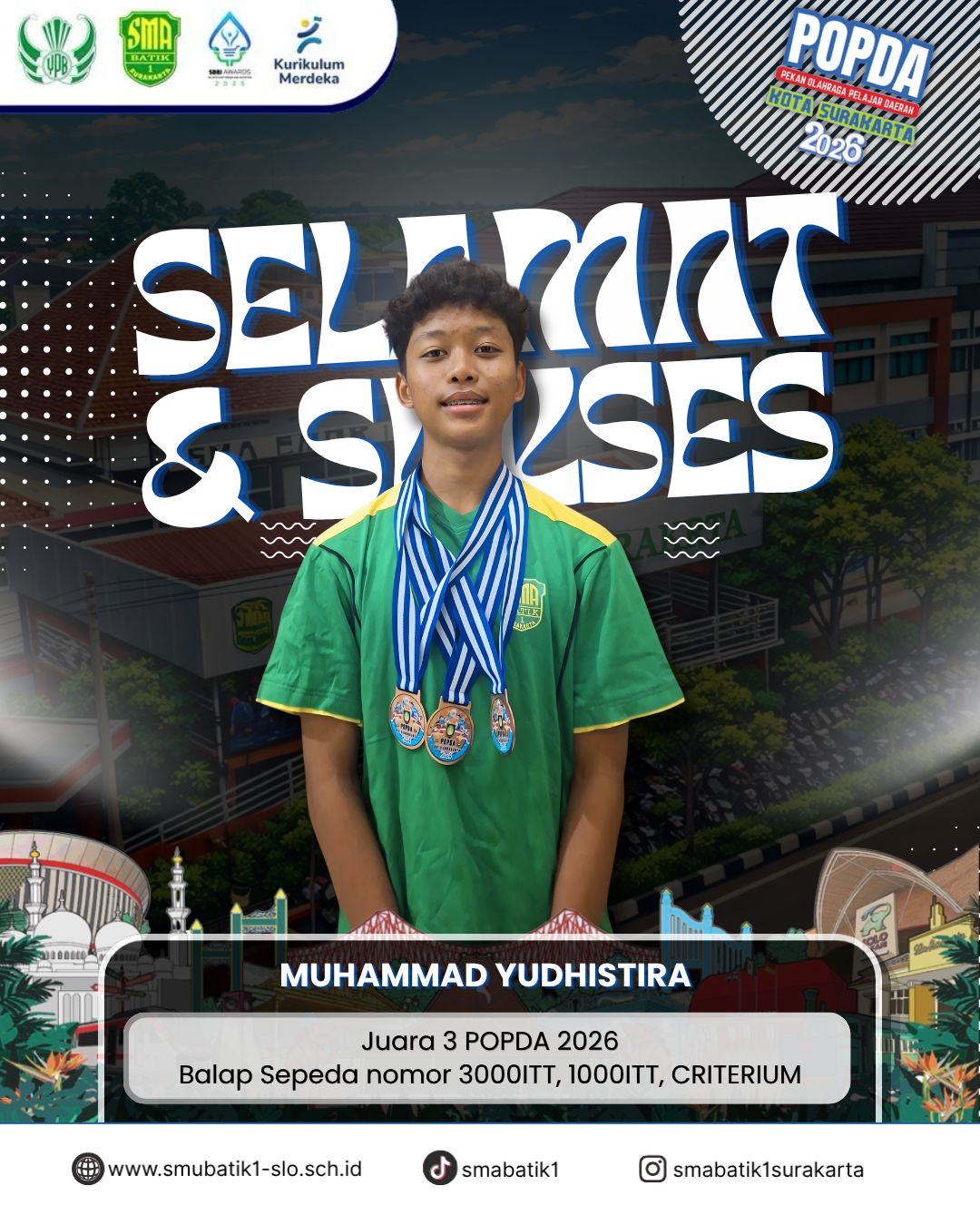 Juara 3 Popda Balap Sepeda Motor