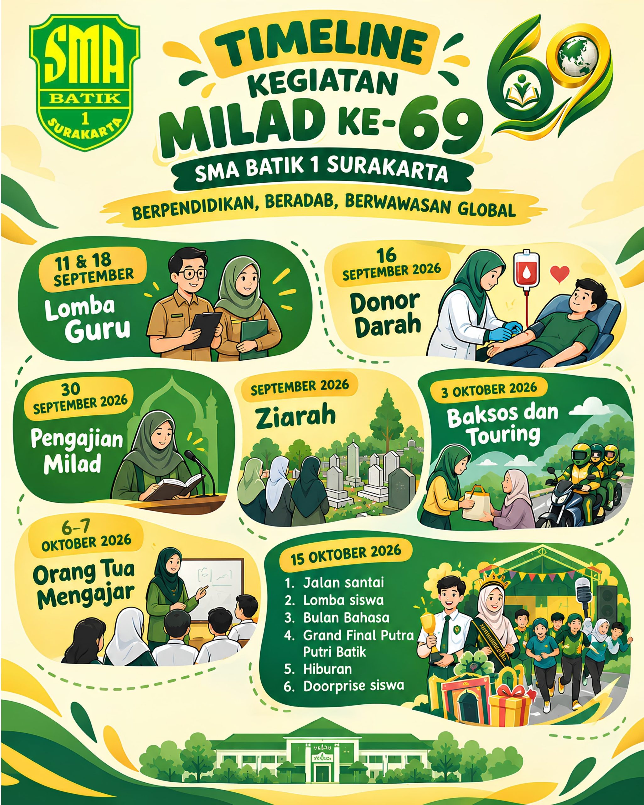 Jalan Sehat Milad dan Pentas Seni (15 Oktober 2026)
